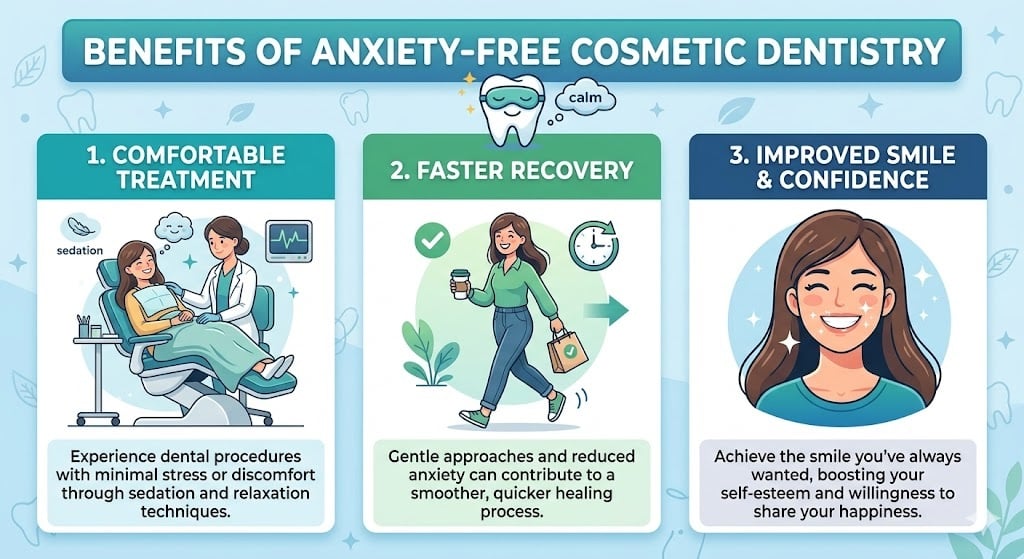 Benefits of Anxiety-Free Cosmetic Dentistry