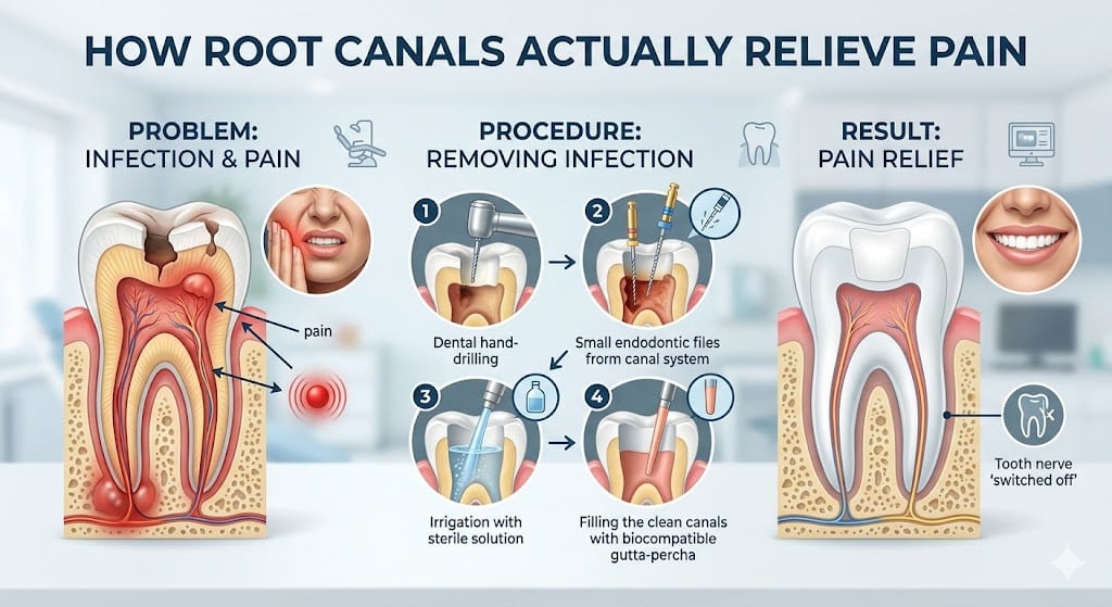 How Root Canals Actually Relieve Pain